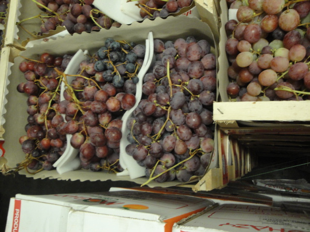 En venta cantidades al por mayor de Red Globe Grapes embalado 7 kg en cajas de madera