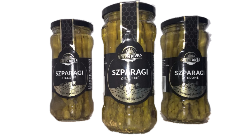Ofrecemos espárragos verdes en vinagre en tarros de 370 ml