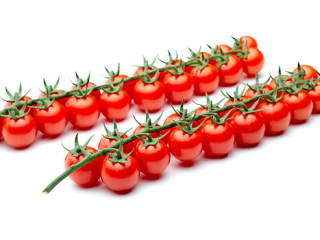 Un ramo muy hermoso y numeroso, es un tomate