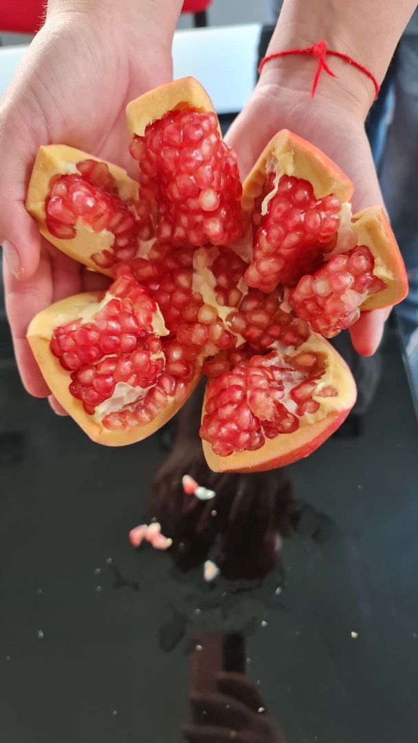 Granadas de productores de España, variedad Mollar (semillas muy blandas), cal