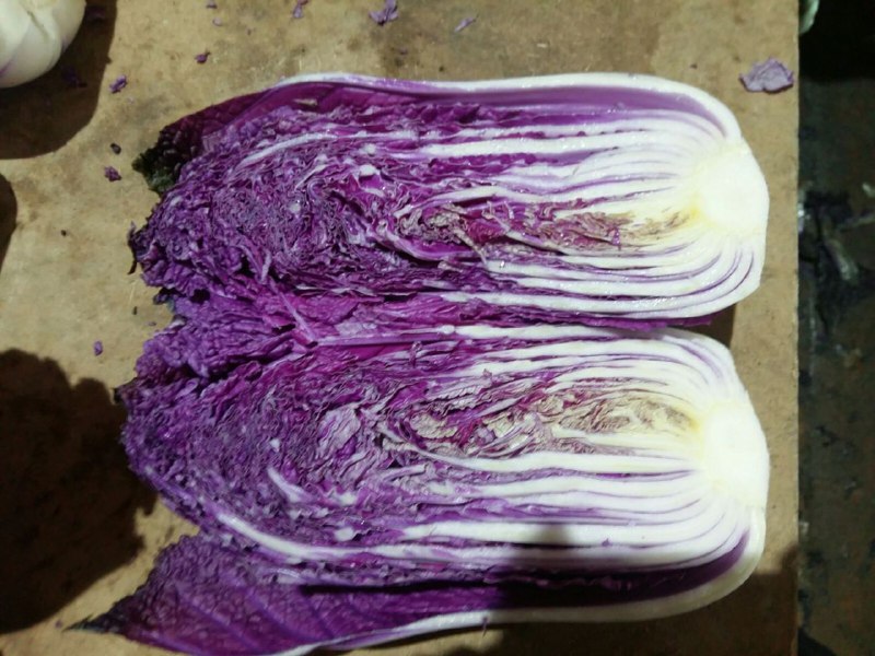 La empresa ucraniana "Accent-Town" le ofrece repollo blanco y morado de Pekín