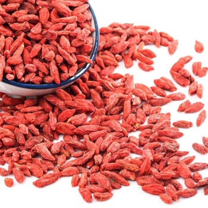 La baya silvestre de Goji negra seca con baya de Goji de alta calidad es un tipo de alimento saludable