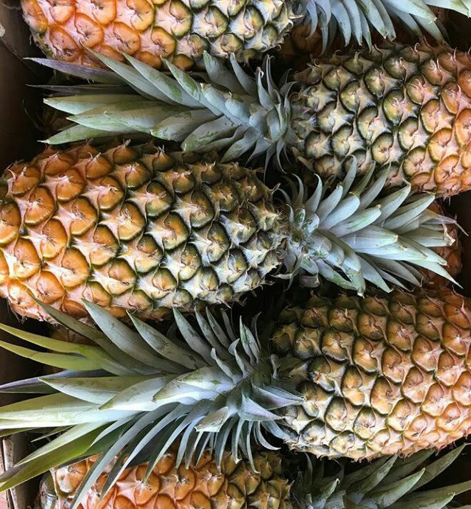 Piñas de Cayena frescas