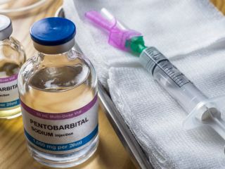 Nembutal (pentobarbital sódico en polvo, líquido y pastillas) es
