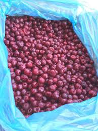 Cerezas sin hueso, congeladas, envase 10 kg, caja de cartón