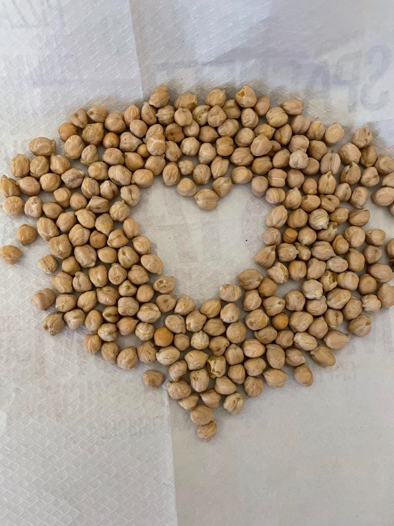 Venderé papas fritas con garbanzos