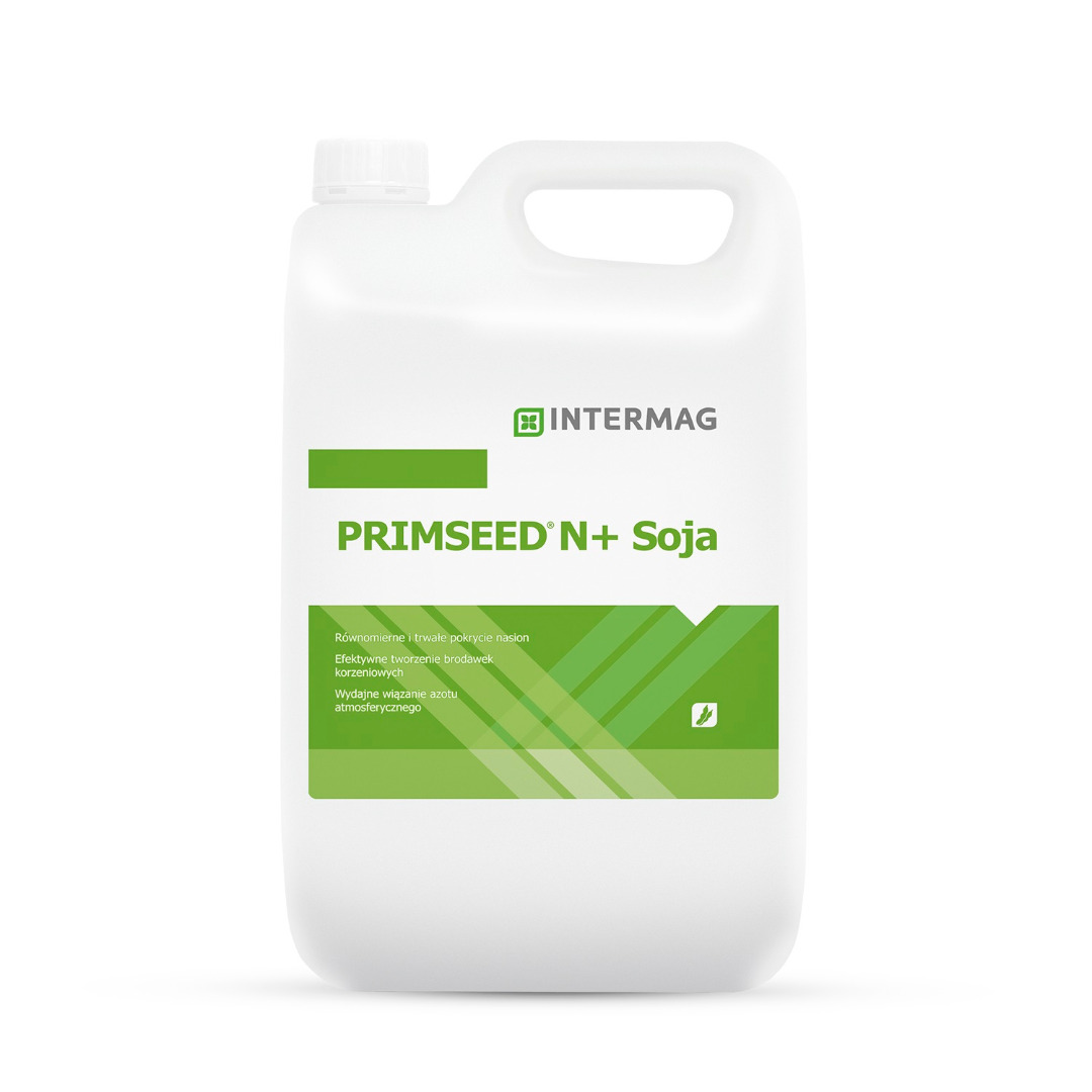 PRIMSEED N + Soja (5 l) El inoculante está destinado al abono de la soja en el proceso de preparación de semillas para siembra