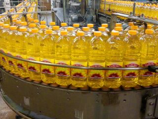 Aceite vegetal girasol para cocinar en existencia aceite de