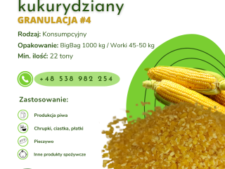 GRANO DE MAÍZ Ofrecemos granos de maíz #4, #5