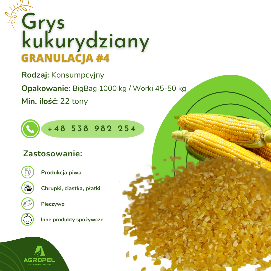 GRANO DE MAÍZ Ofrecemos granos de maíz #4, #5 y EXTRA #1 en forma continua