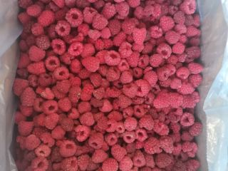 Frambuesa congelada 90/10 Variedad:Polka Envase:11 kg en bolsa de