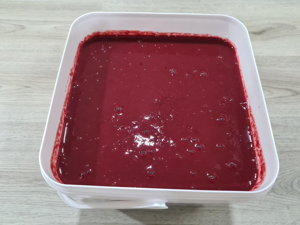 PURÉ IQF Frambuesa, Mora, Arándano, envase en PE weesel 1kg, 20 kg, Bidón 200 kg