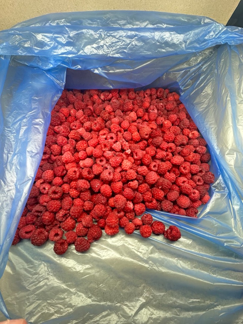 Frambuesas congeladas rápidamente (extra)