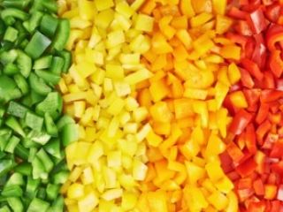 Pimientos dulces congelados IQF de todo tipo y pimientos