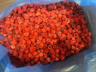 Venderé frambuesas naturales, harina 80/20 y sémola.