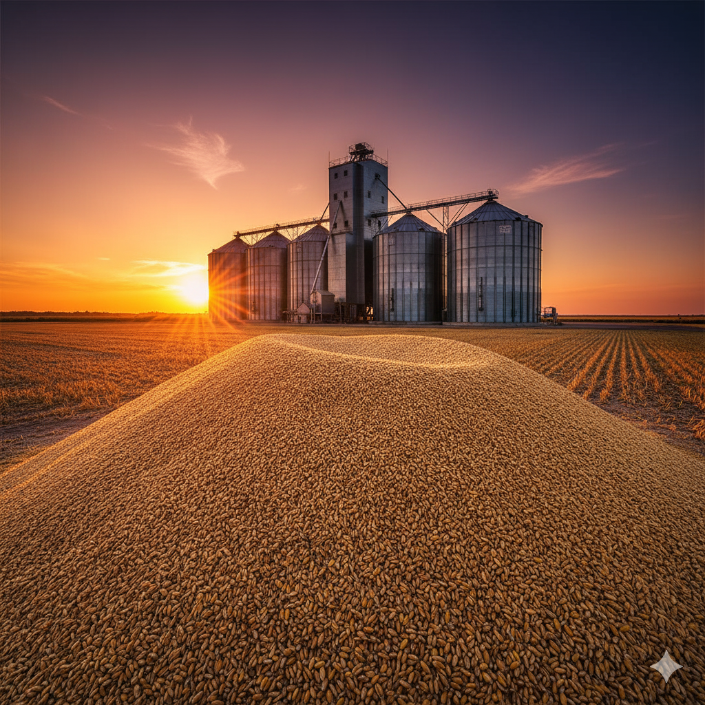 Contenido de proteínas % (en materia seca) silo de almacenamiento 1) 12,5–13,5% 500t Contenido de proteínas % (en materia seca) silo de almacenamiento 2)