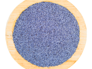 Semillas de amapola azul a la venta. Envasadas en