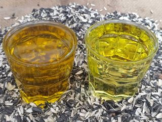 Aceite de girasol, harina y torta de girasol de