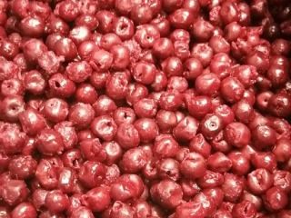 Las cerezas ácidas deshuesadas IQF de la variedad Oblacinska