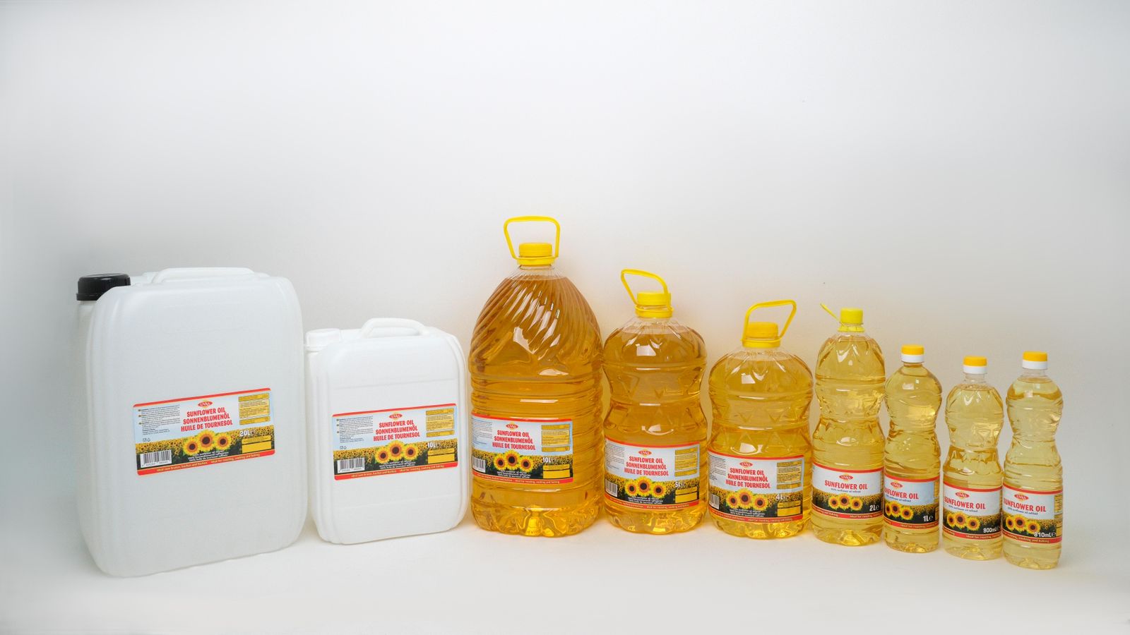 Aceite de girasol refinado, desodorizado y desparafinado