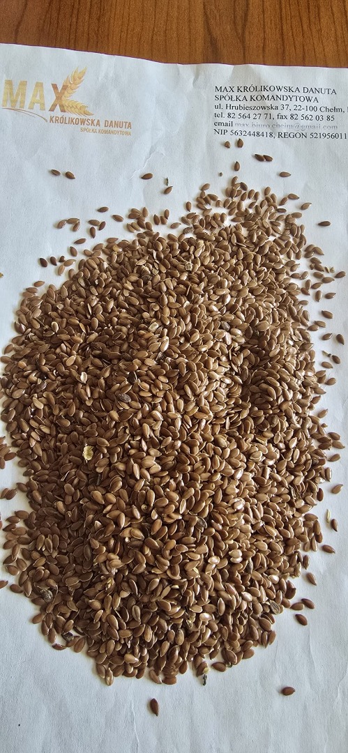 Ofrezco lino marrón procedente de Kazajistán, analizado para detectar pesticidas en un laboratorio acreditado