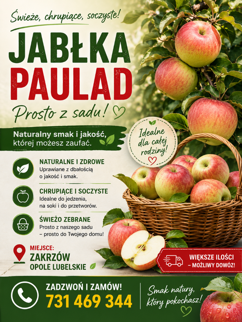 Ofrezco manzanas Paulad frescas, jugosas y crujientes, perfectas para comer, hacer zumos y conservas caseras